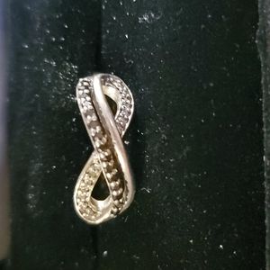 Black and white diamond ring